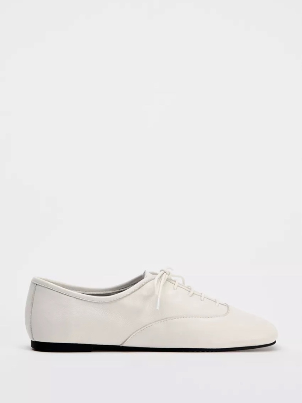 Zara Flat Shoe NWT - Ecru 36